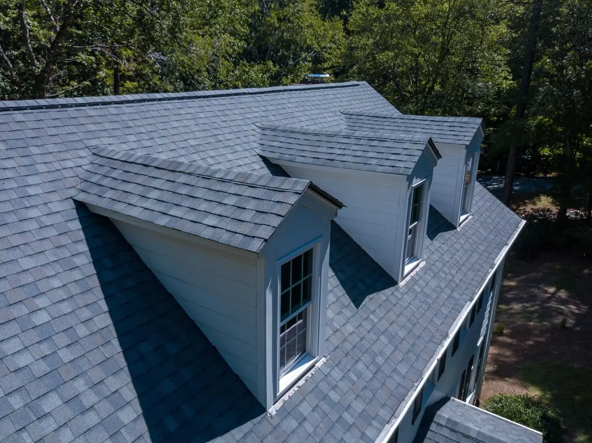 Shingles on a roof